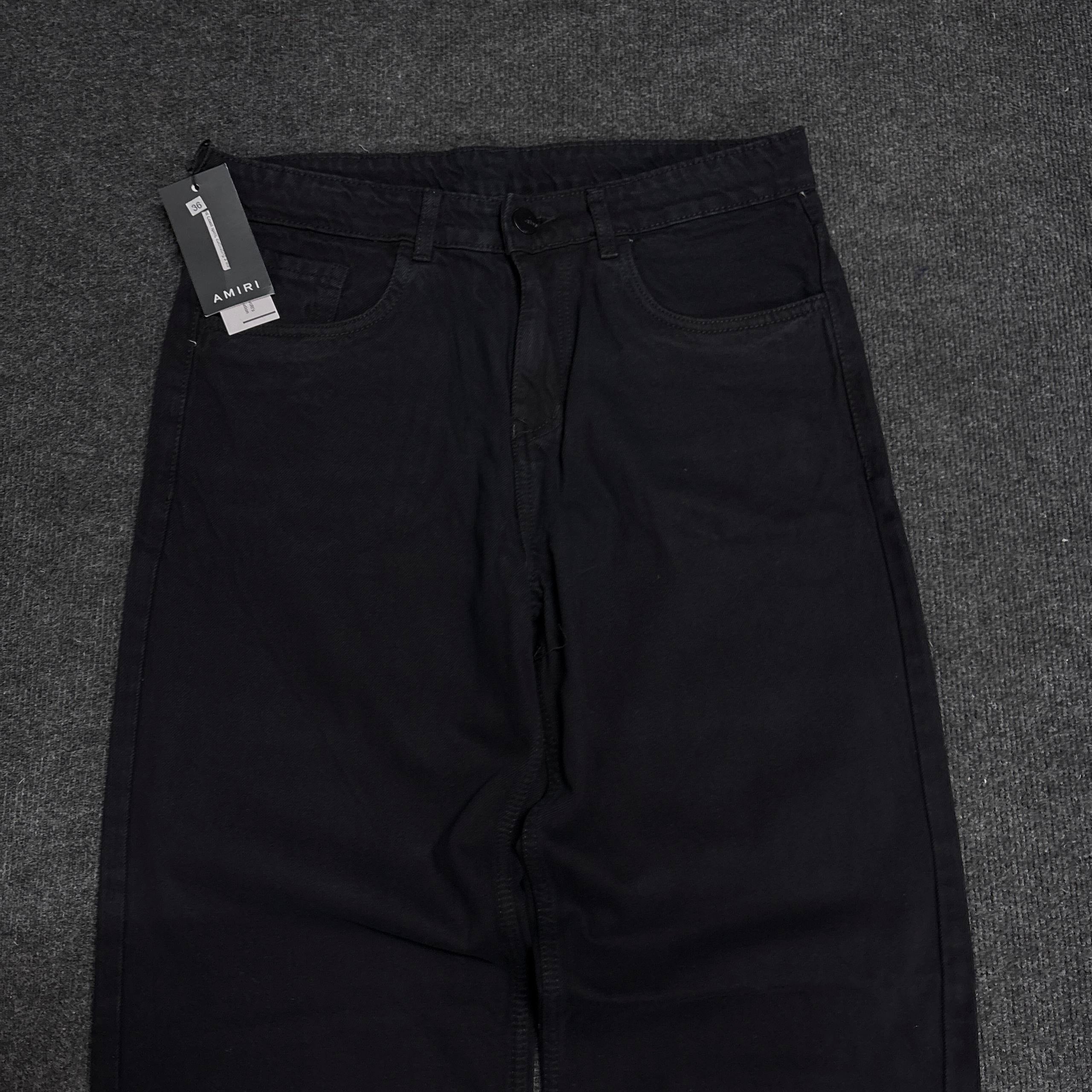 AMIRI BLACK BAGGY DENIM