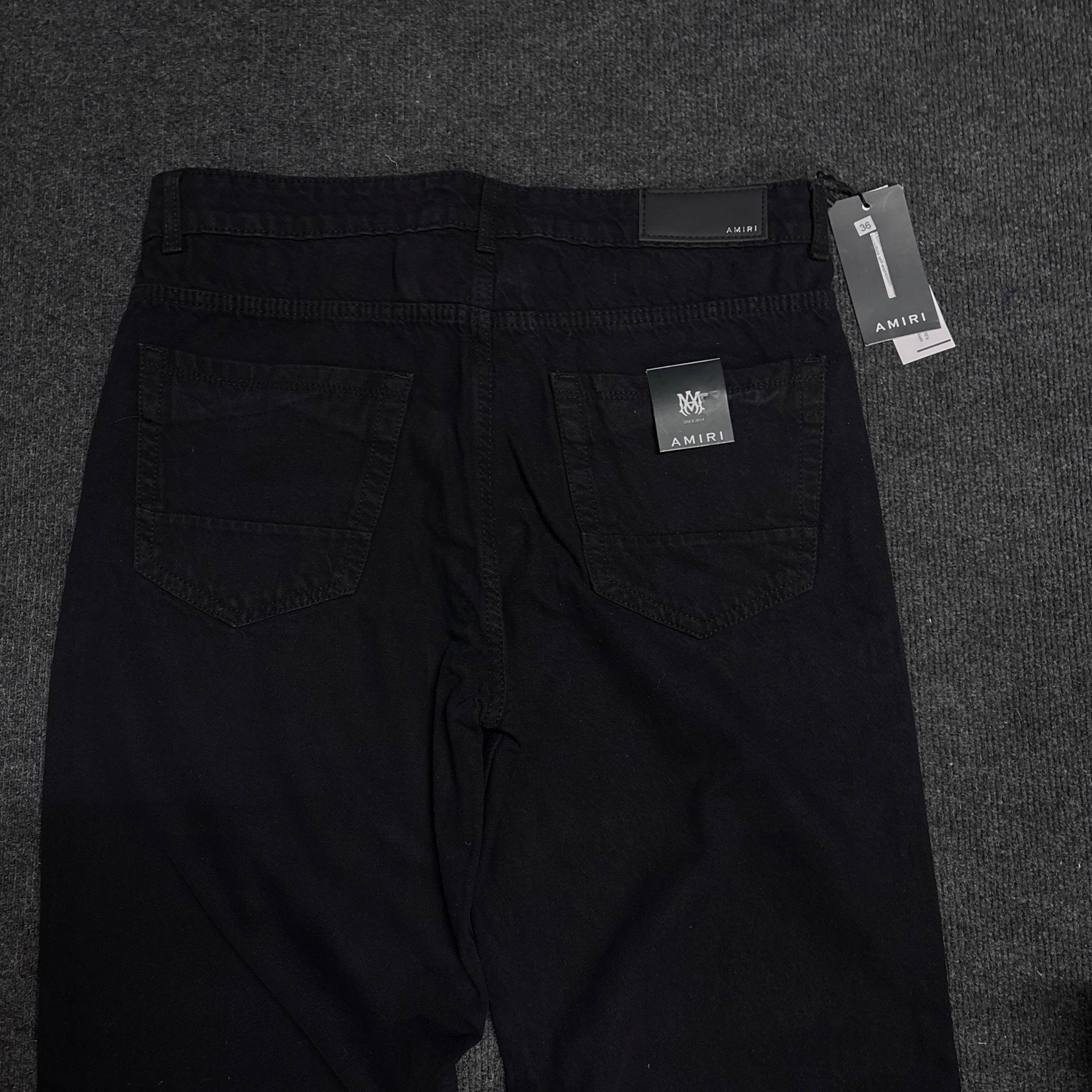 AMIRI BLACK BAGGY DENIM