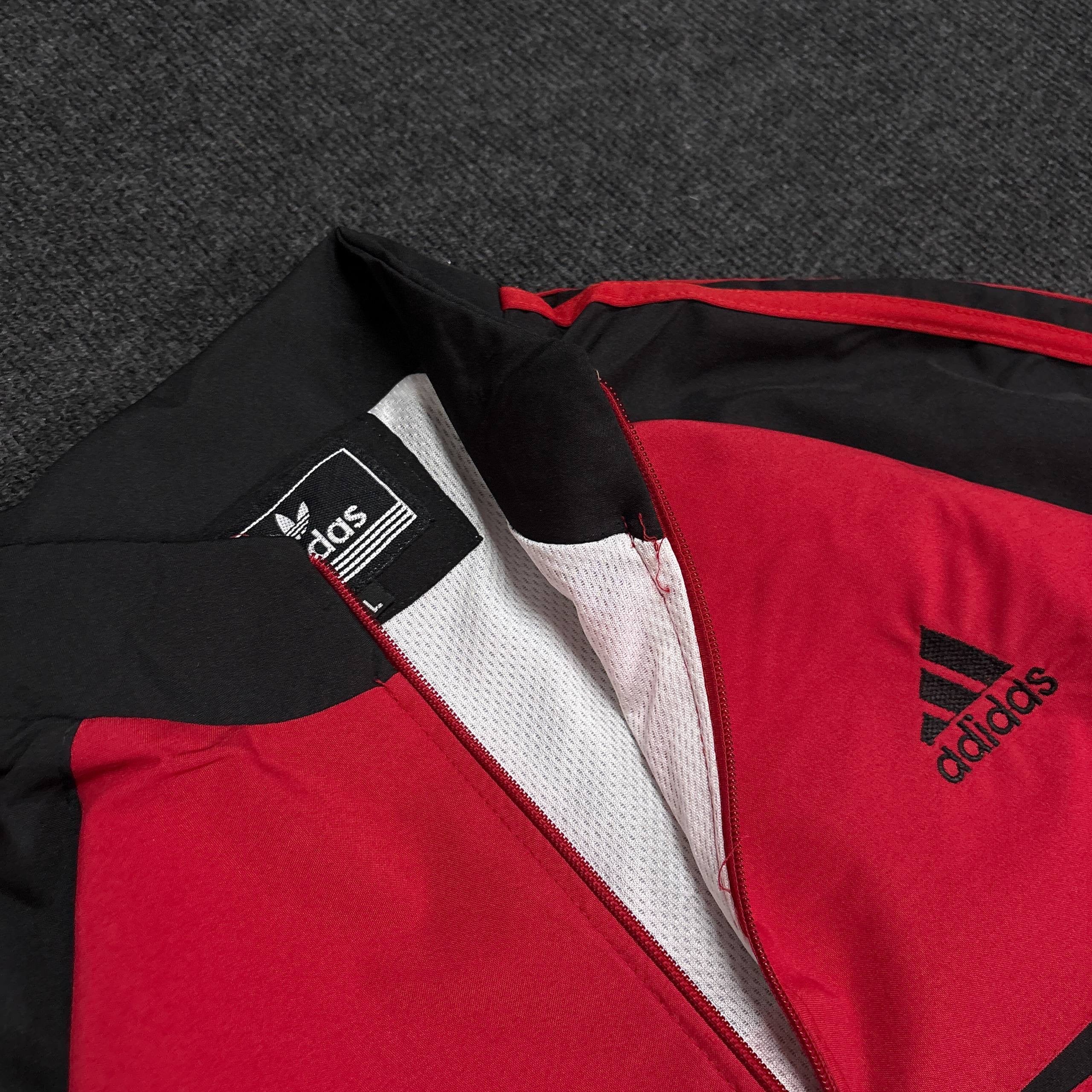 ADIDS RED BLACK JACKET