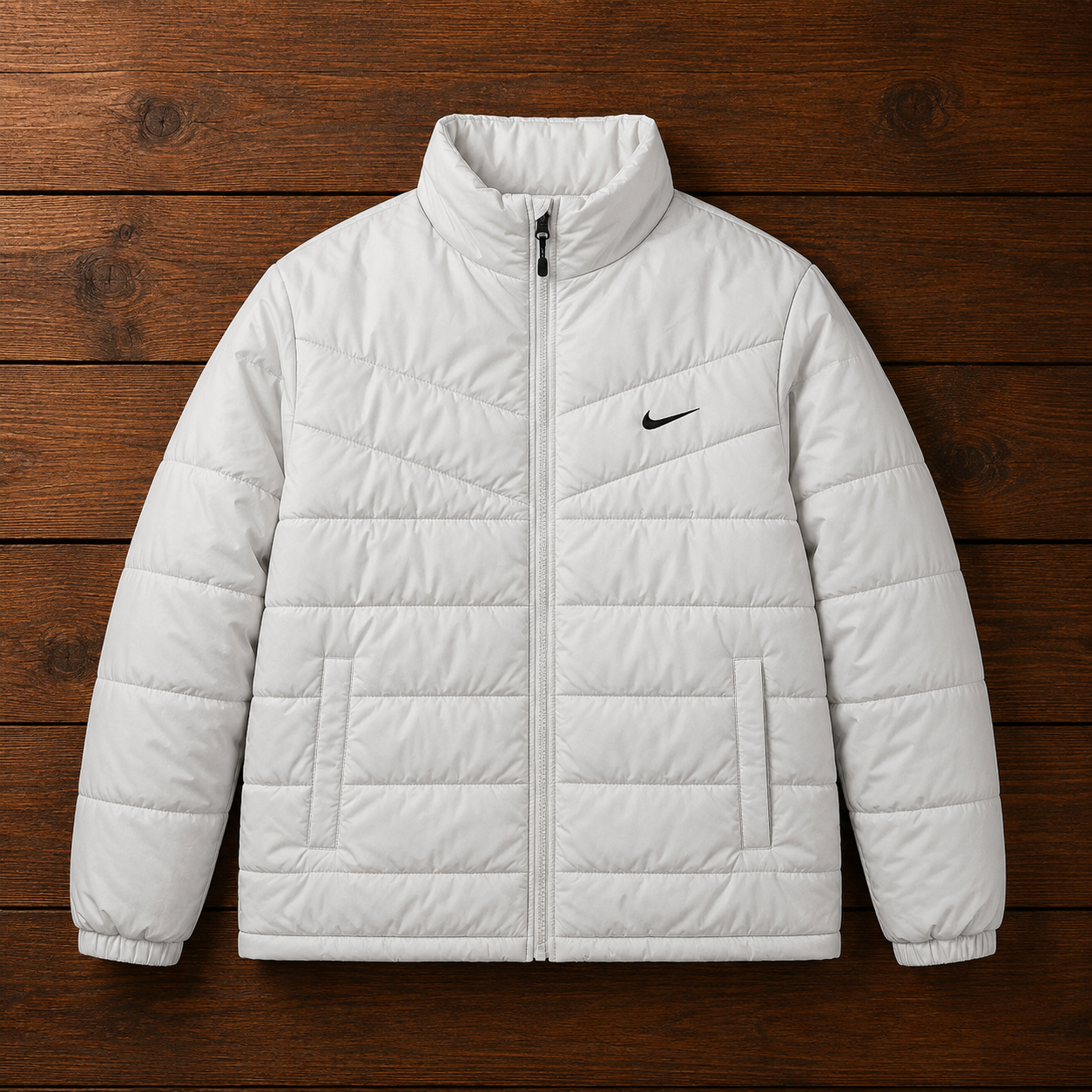NIKE WHITE PUFFER