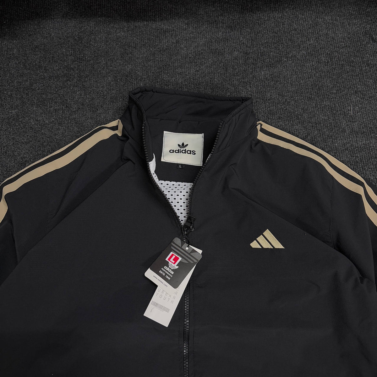 ADIDAS PREMIUM BLACK GOLD JACKET