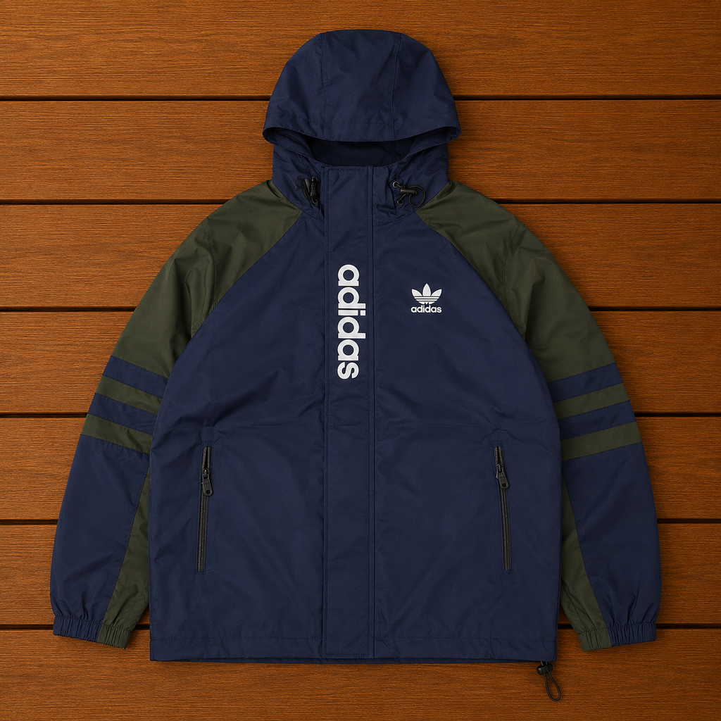 BLUE HOODED JACKET