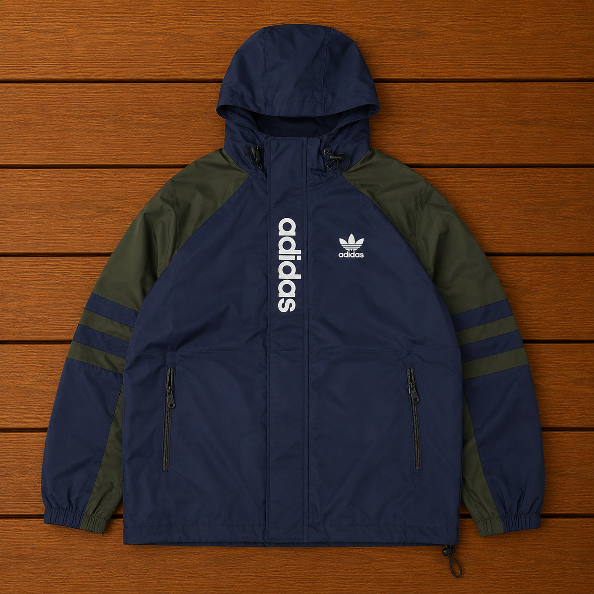 BLUE HOODED JACKET