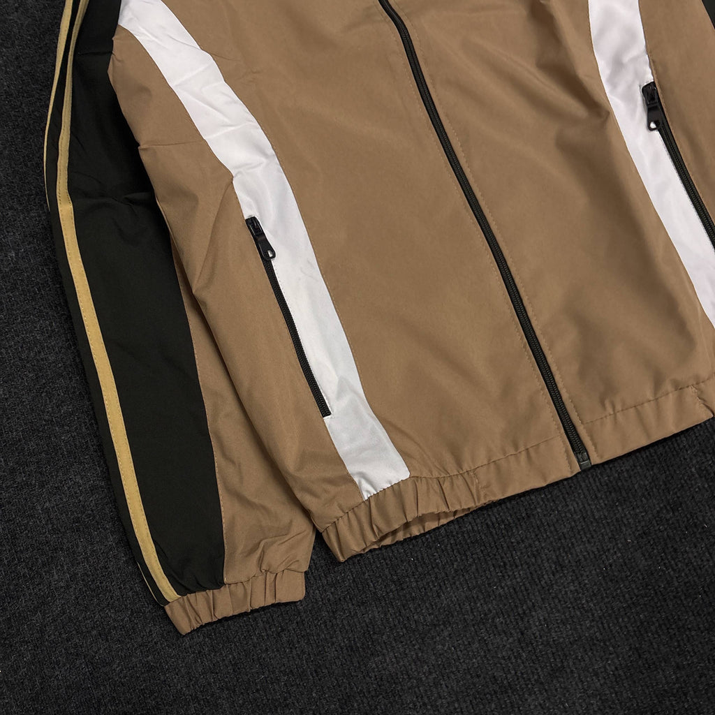 GREEN BEIGE RETRO JACKET