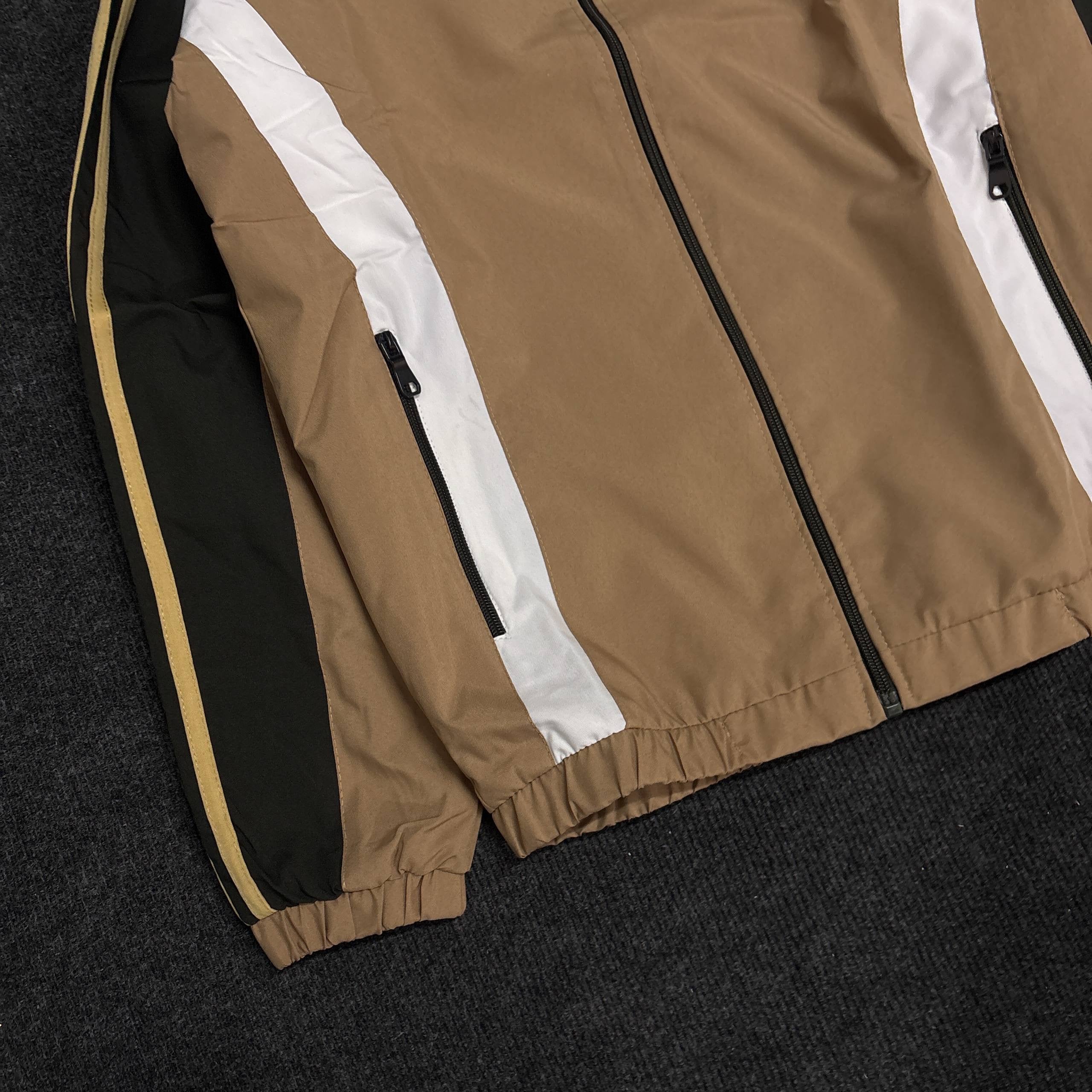GREEN BEIGE RETRO JACKET