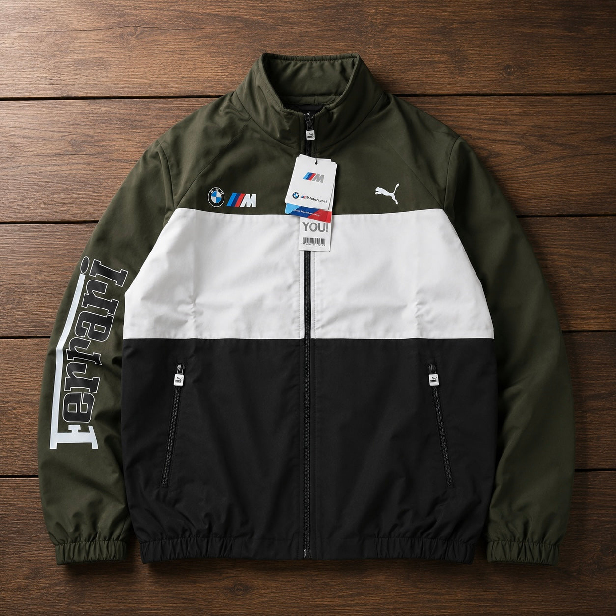 FERRARI GREEN WHITE JACKET