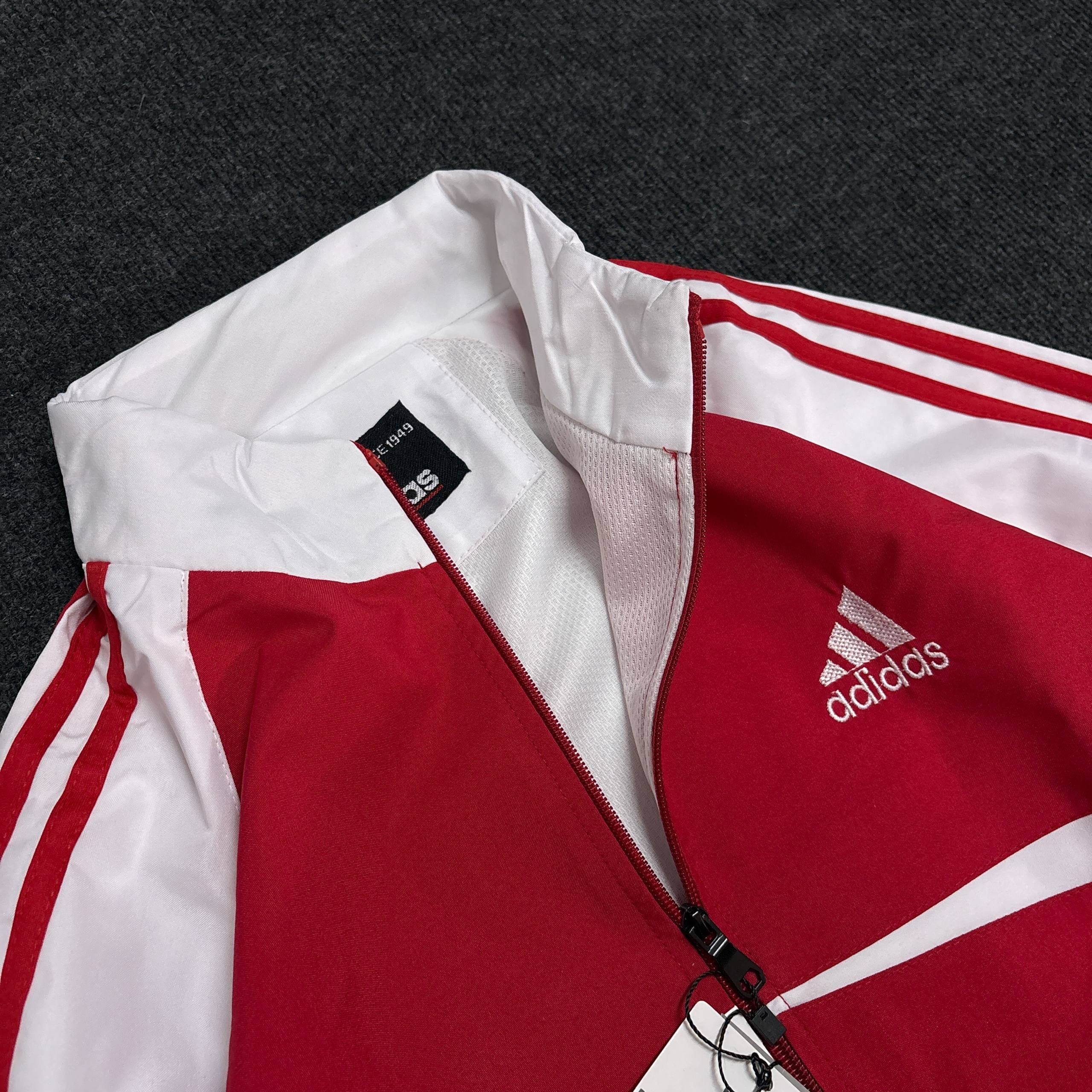ADIDS RED WHITE JACKET