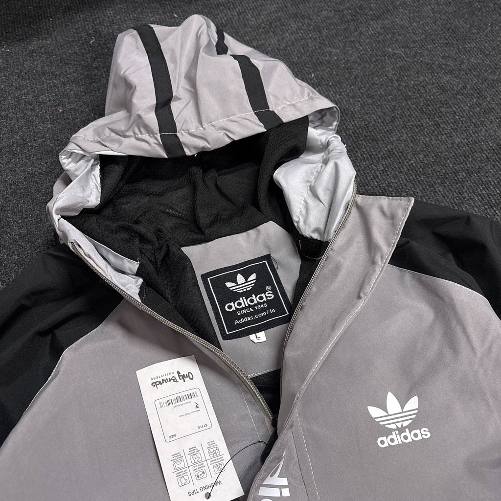GREY HOODED JACKET