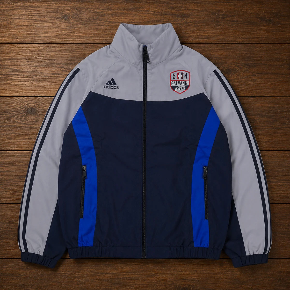 GREY BLUE RETRO JACKET