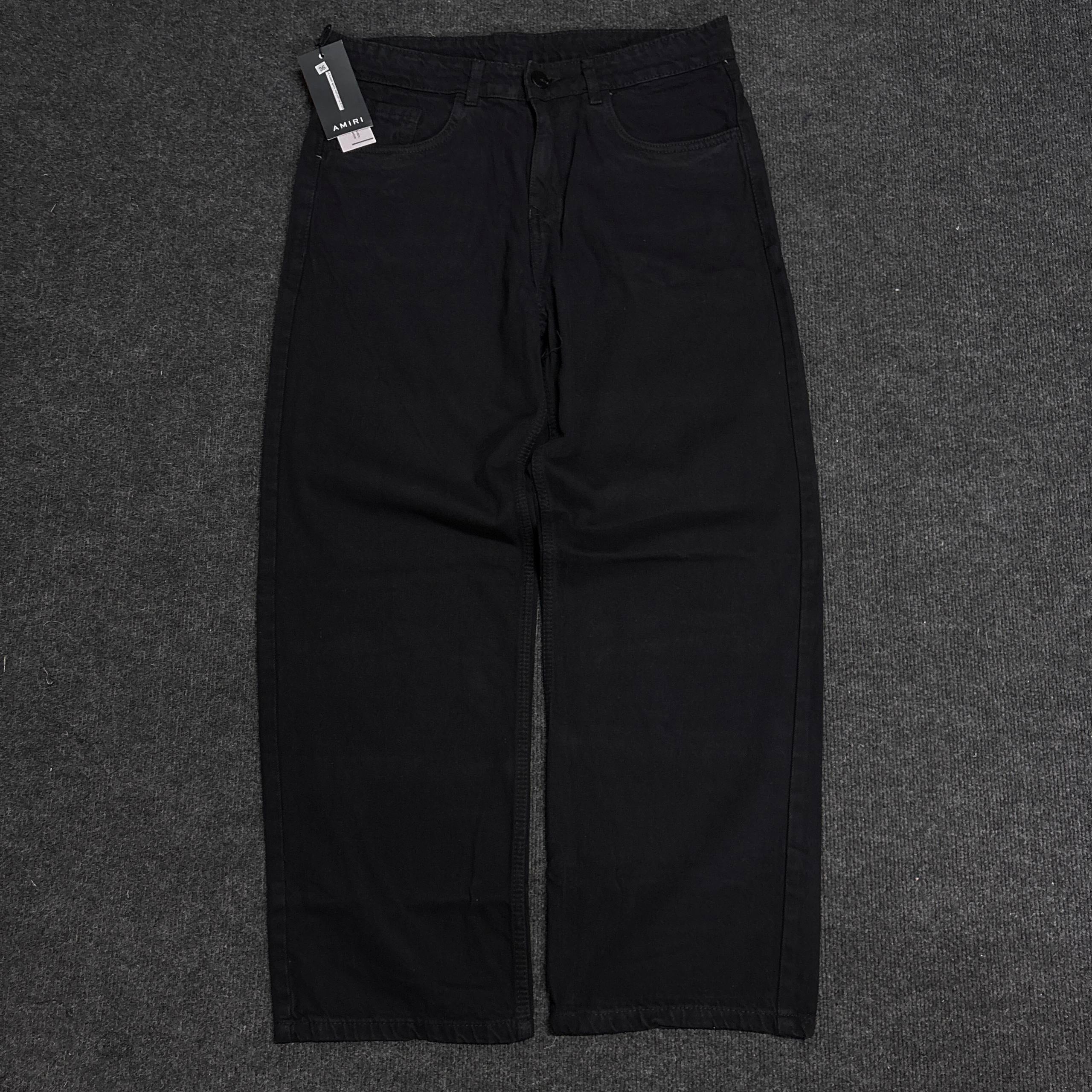 AMIRI BLACK BAGGY DENIM