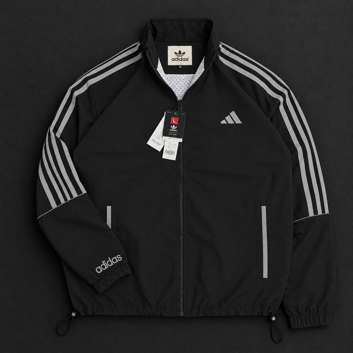 ADIDAS PREMIUM BLACK GREY JACKET