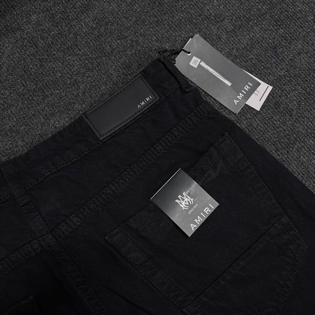 AMIRI BLACK BAGGY DENIM