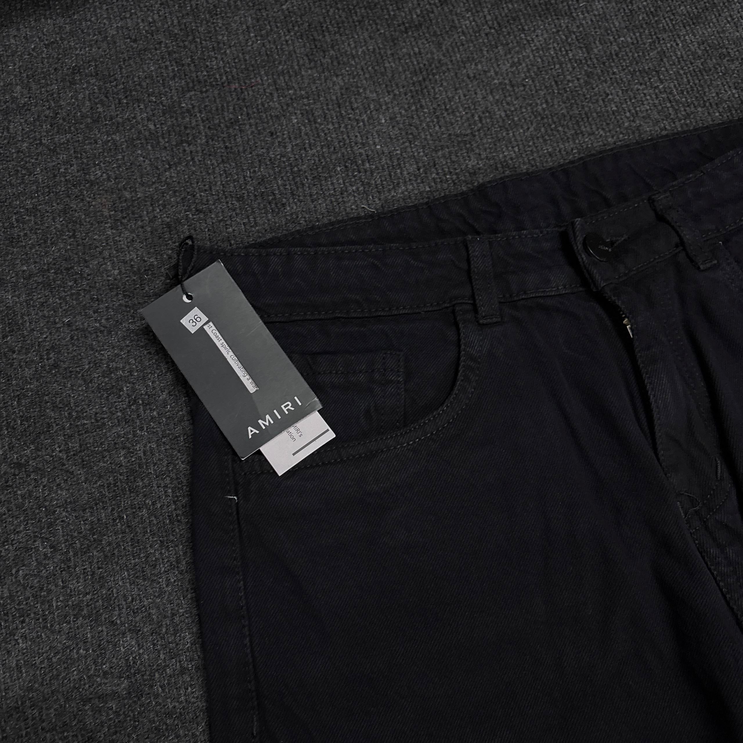 AMIRI BLACK BAGGY DENIM