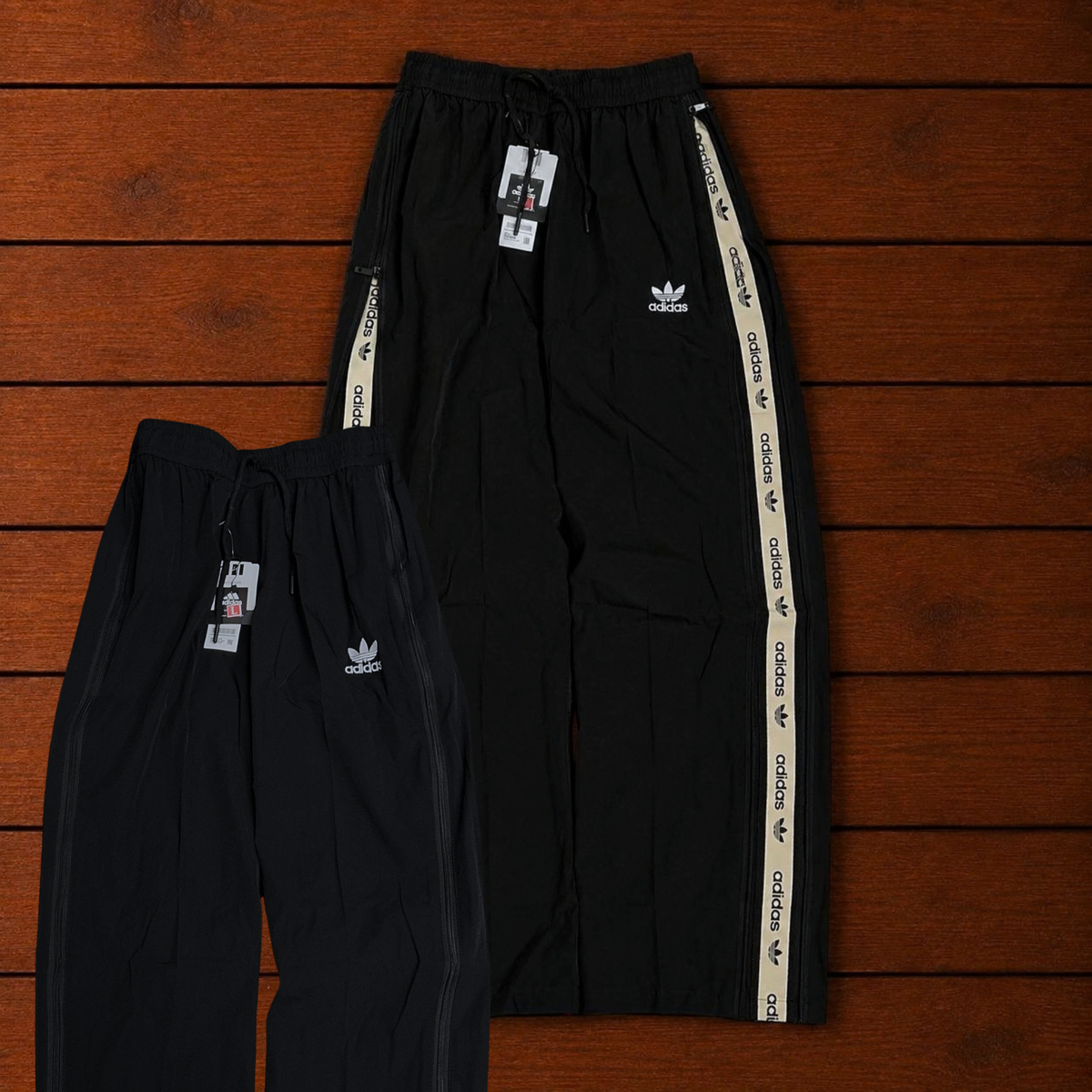 ADIDAS BLACK CONVERTIBLE TRACK