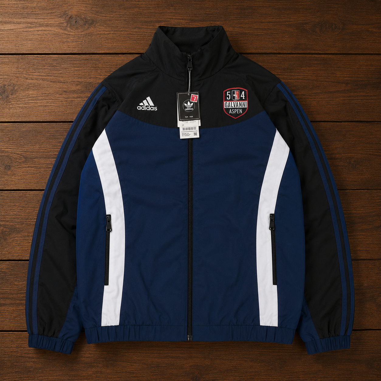 BLACK BLUE RETRO JACKET