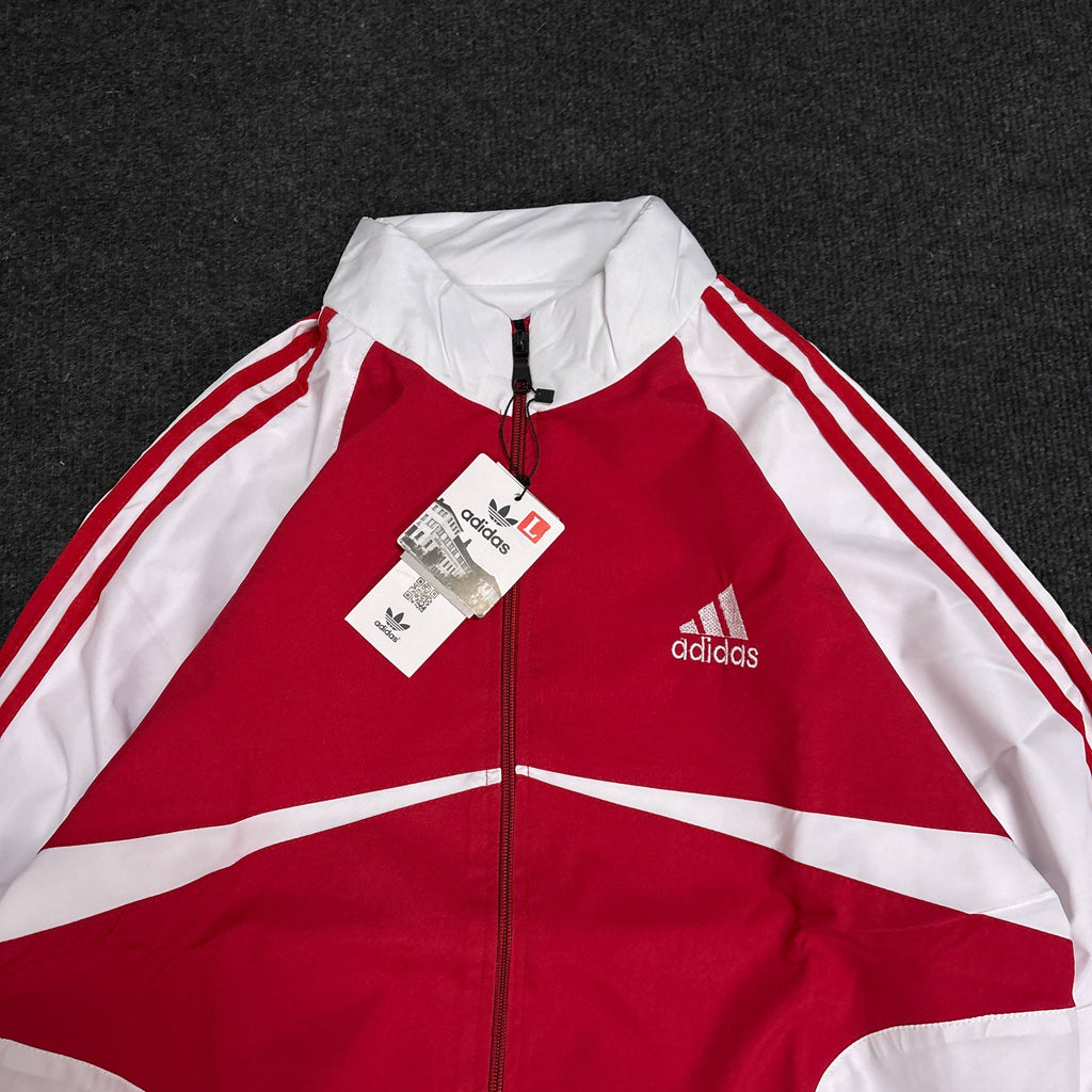 ADIDS RED WHITE JACKET
