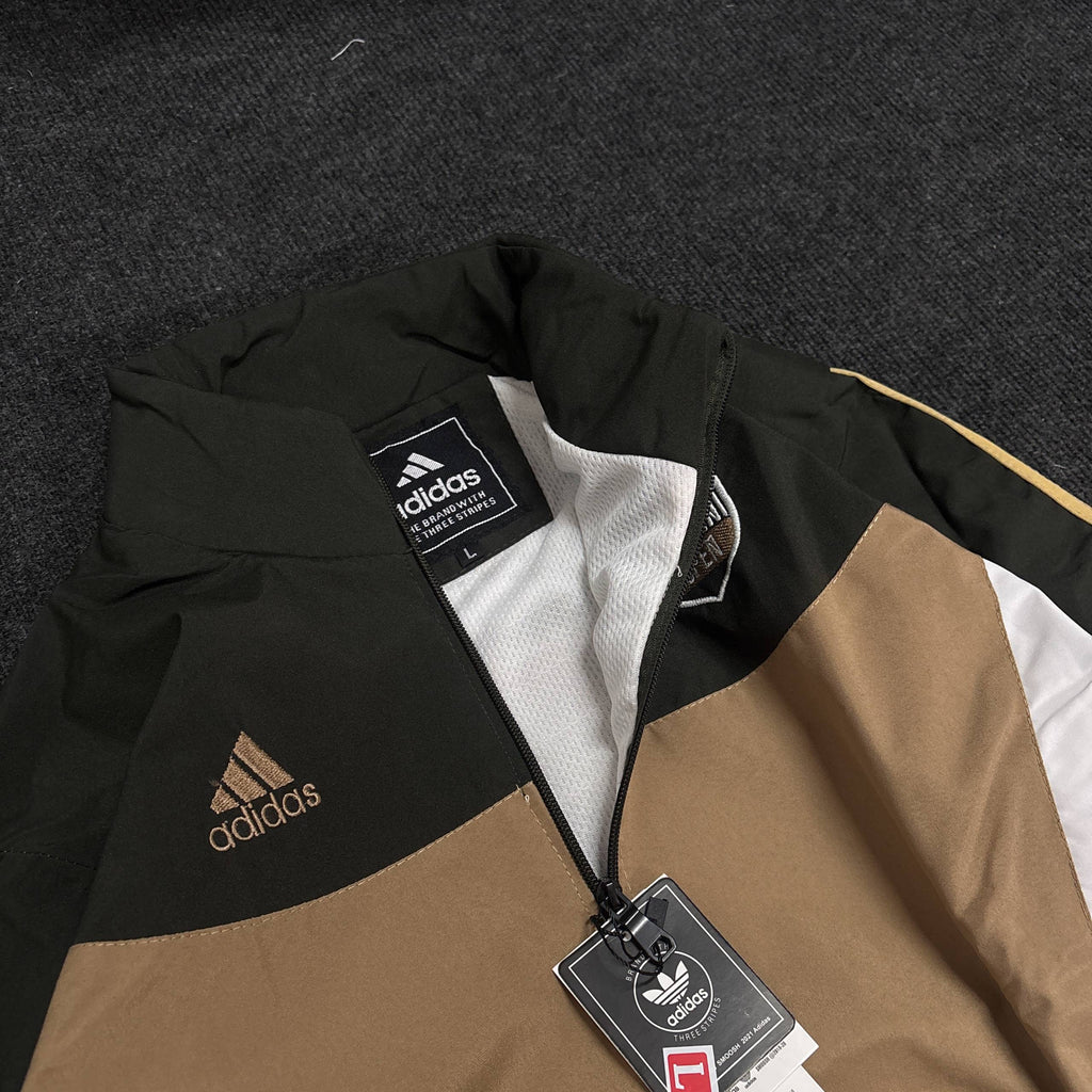 GREEN BEIGE RETRO JACKET