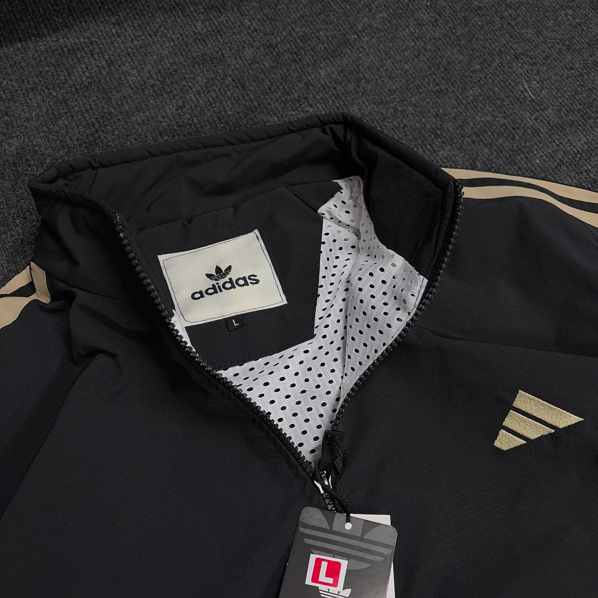 ADIDAS PREMIUM BLACK GOLD JACKET