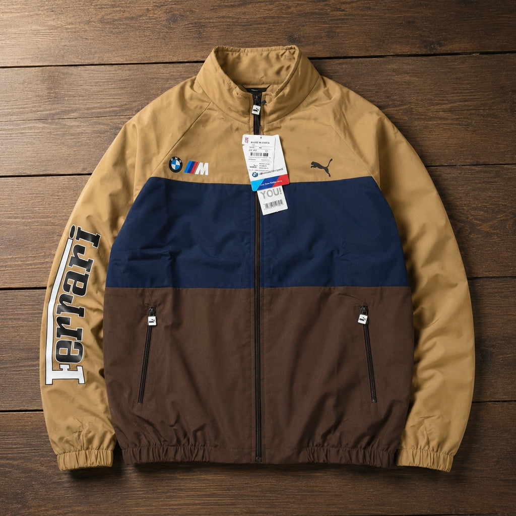 FERRARI BEIGE BLUE JACKET