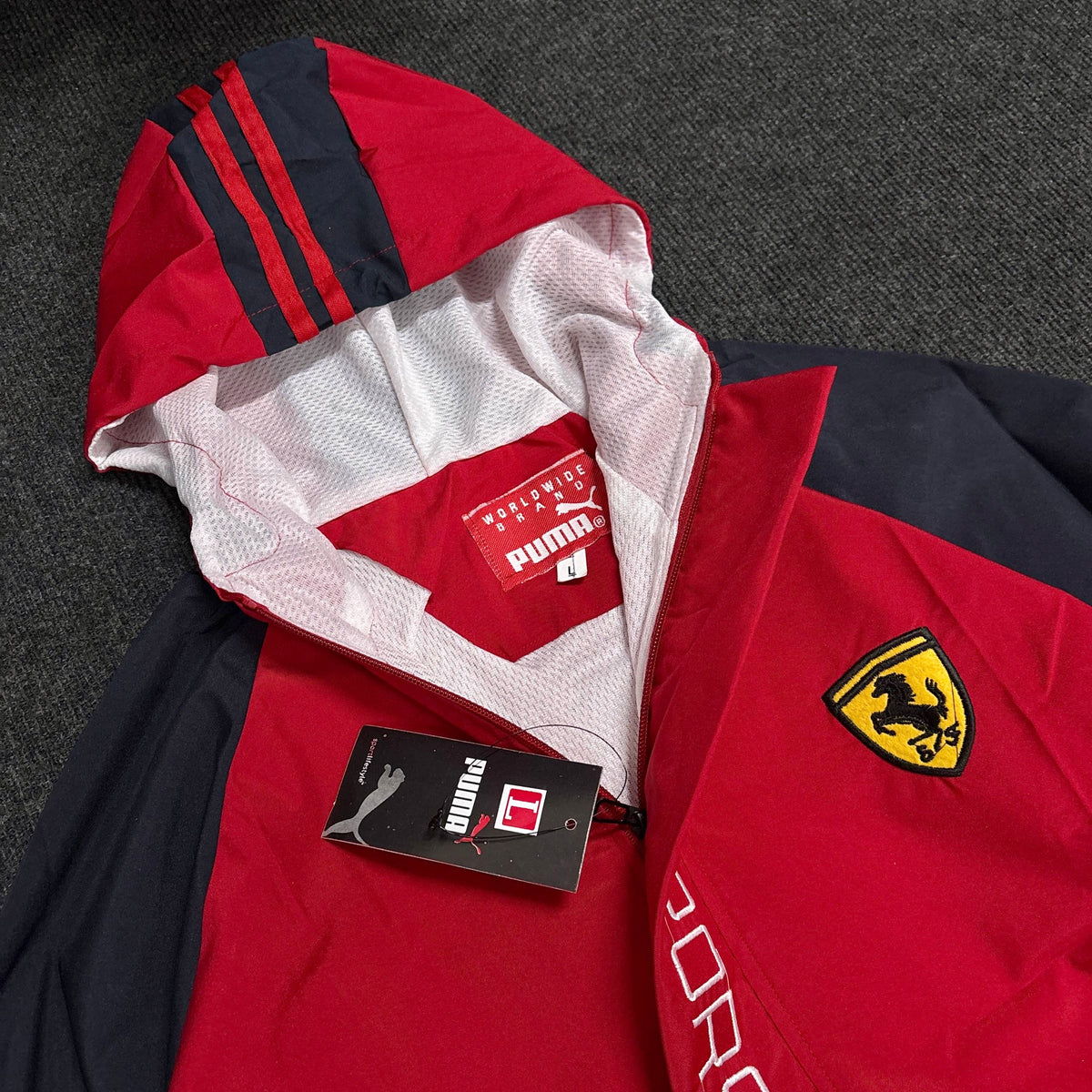 PORSCHE RED HOODED JACKET