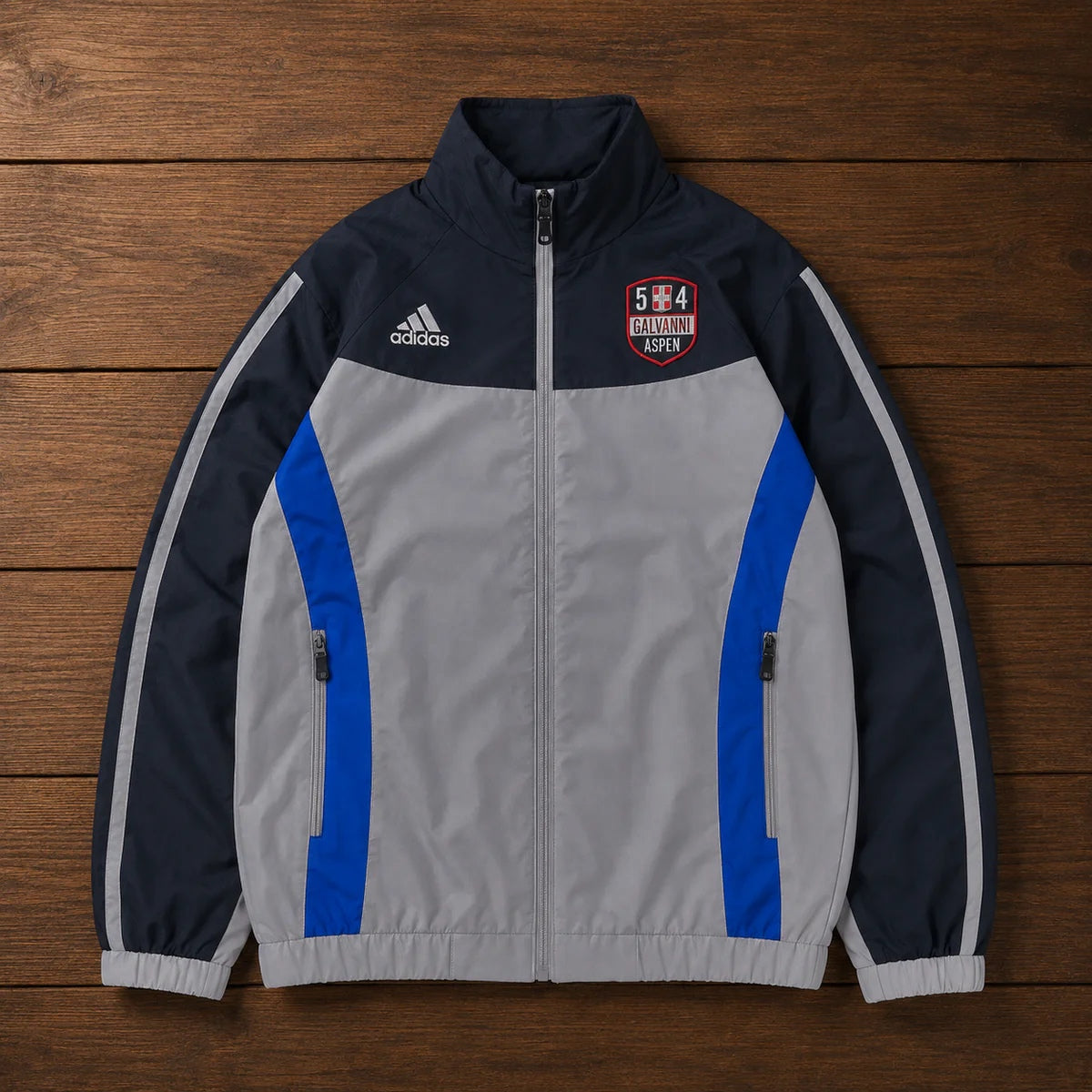 BLUE GREY RETRO JACKET