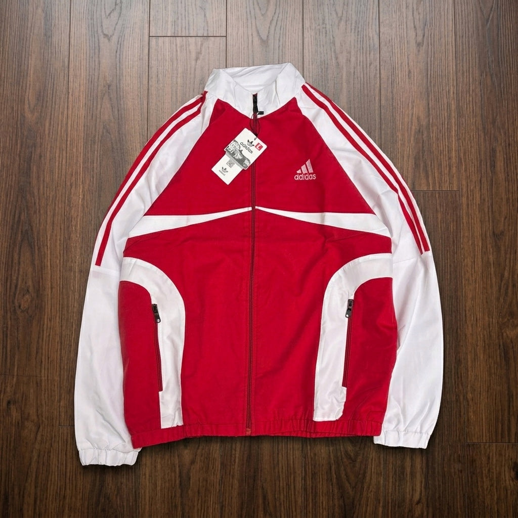 ADIDS RED WHITE JACKET
