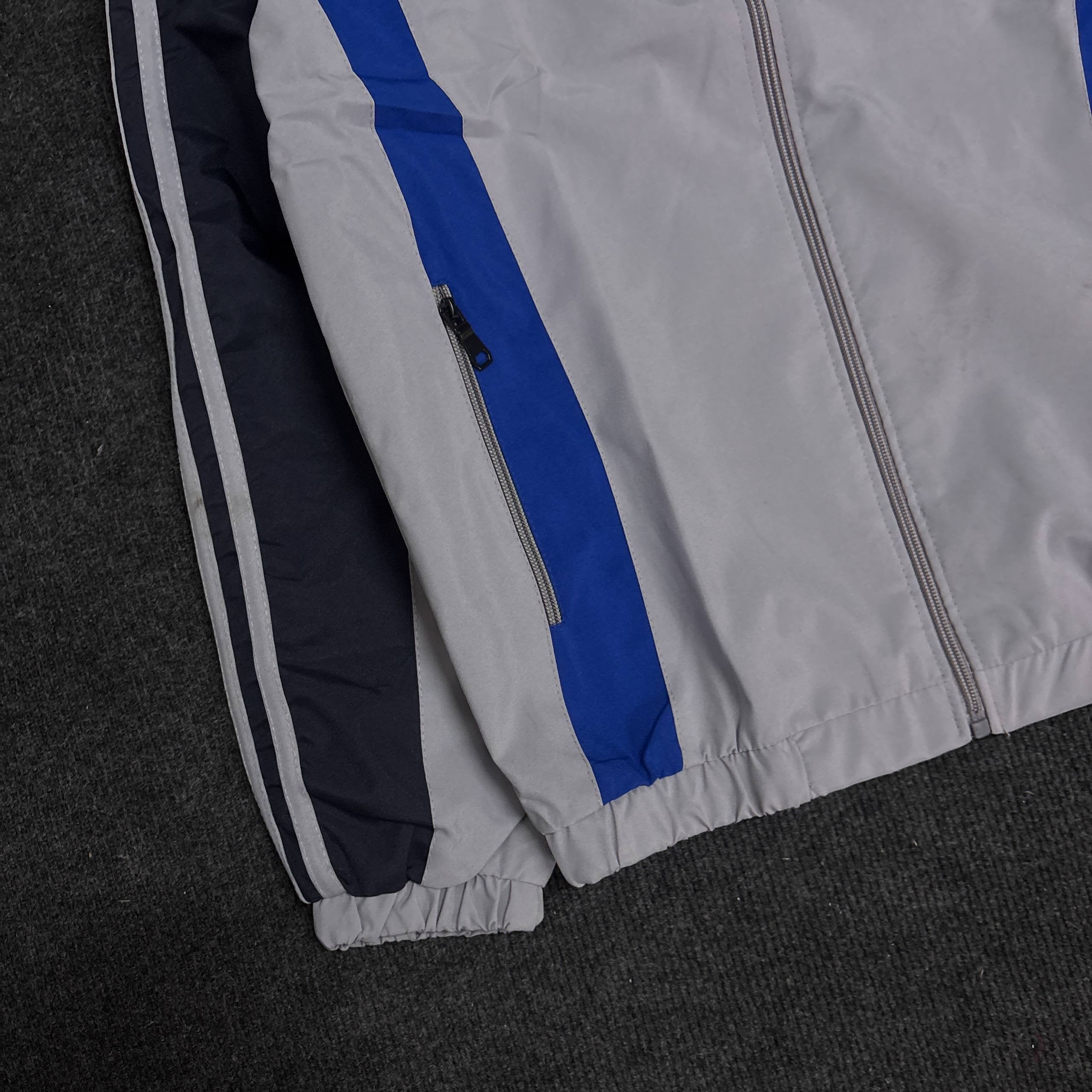BLUE GREY RETRO JACKET