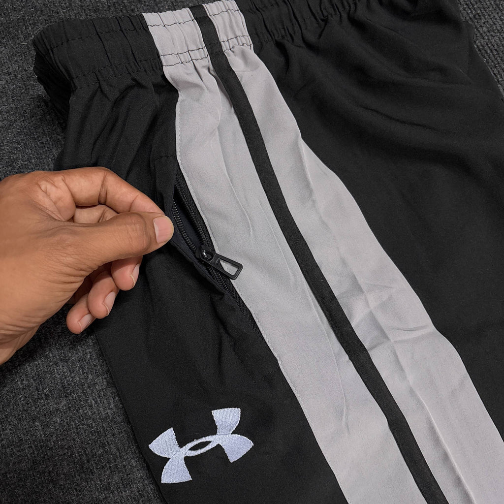 BLACK CONVERTIBLE TRACK PANT