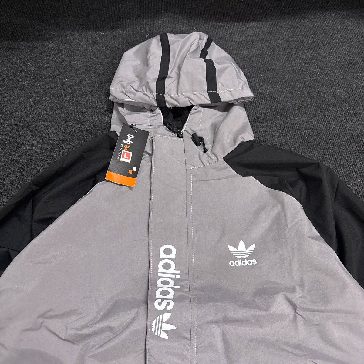 GREY HOODED JACKET