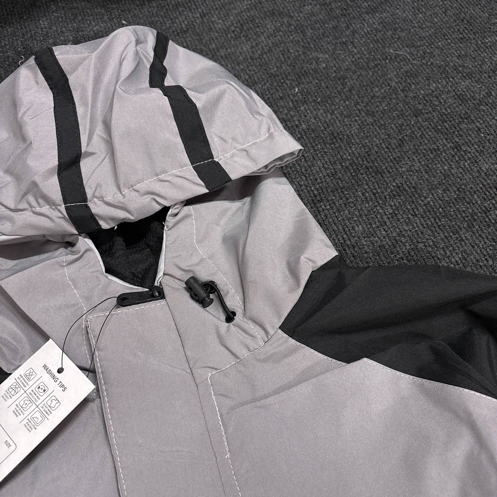 GREY HOODED JACKET