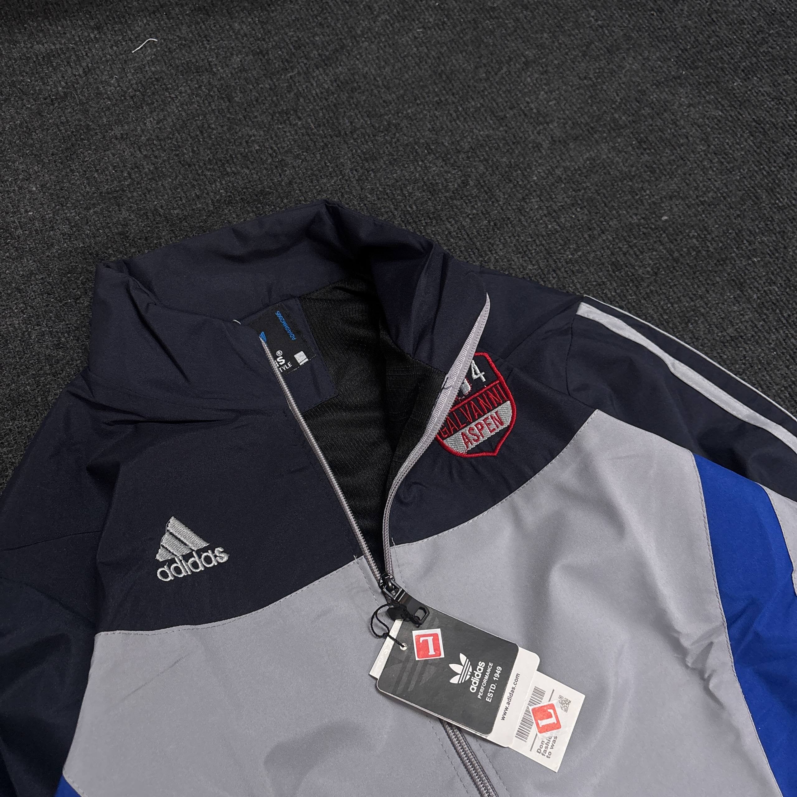 BLUE GREY RETRO JACKET