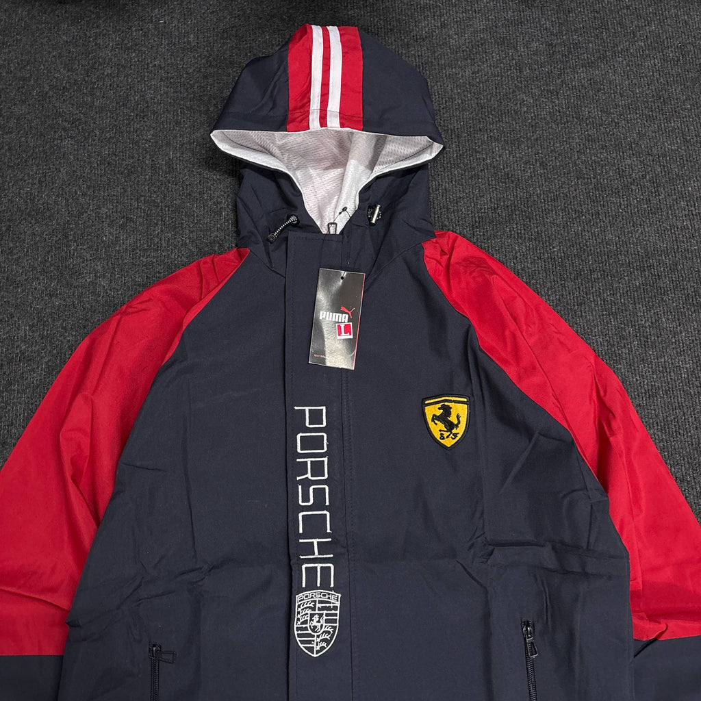 PORSCHE BLUE HOODED JACKET