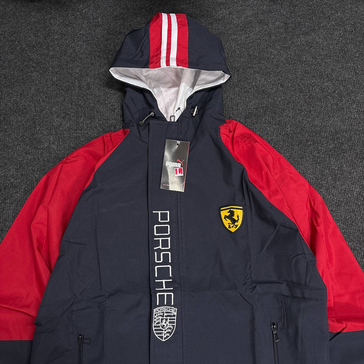 PORSCHE BLUE HOODED JACKET