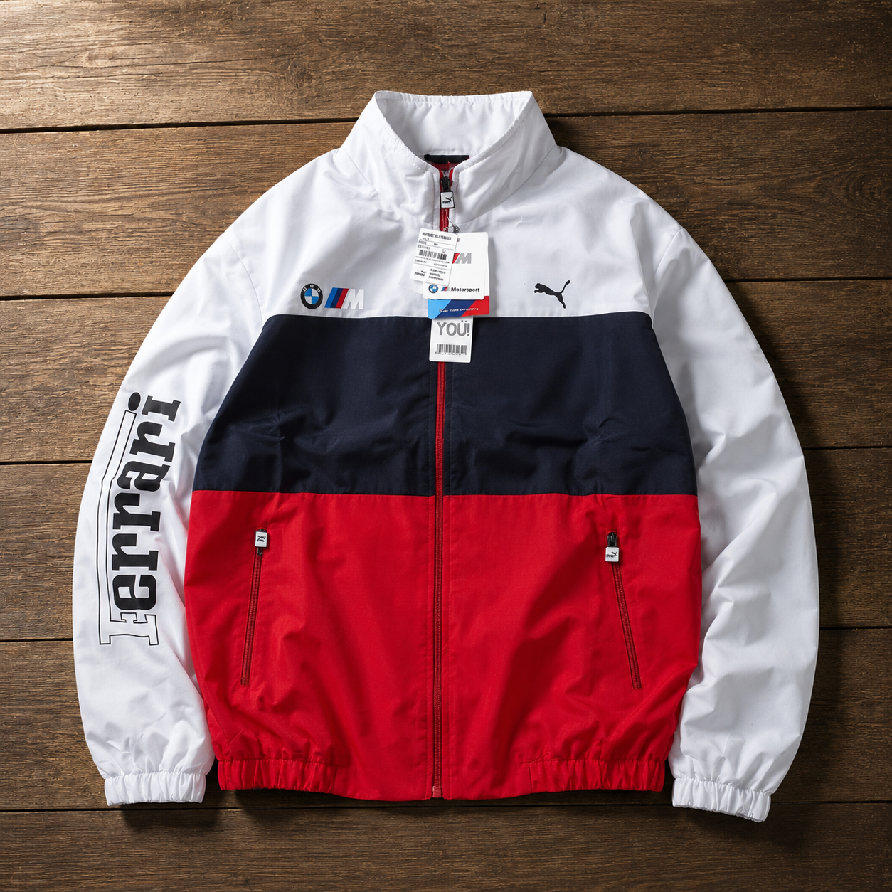 FERRARI WHITE RED JACKET