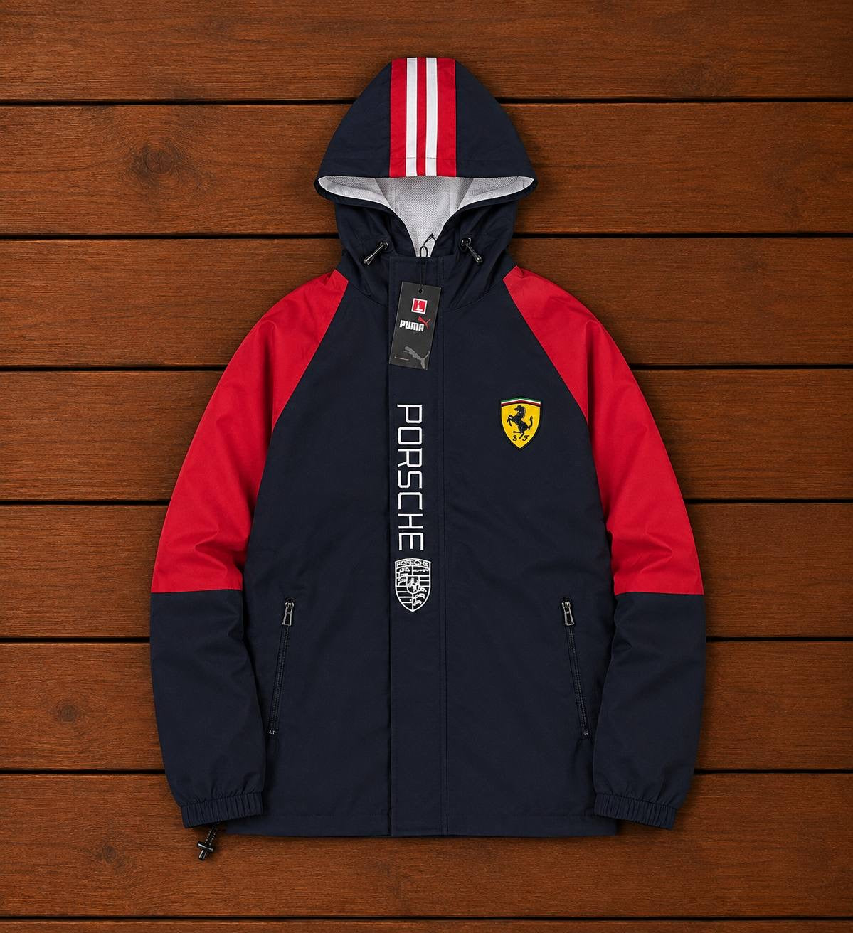 PORSCHE BLUE HOODED JACKET