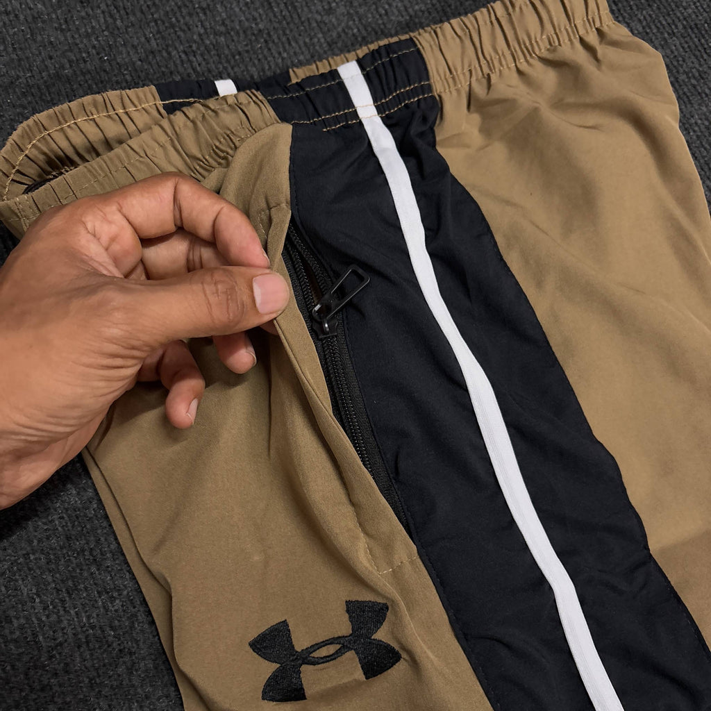 BEIGE CONVERTIBLE TRACK PANT