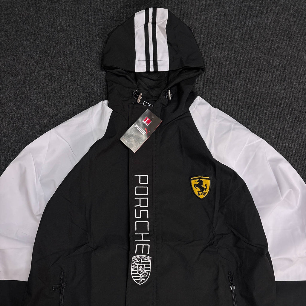 PORSCHE BLACK HOODED JACKET