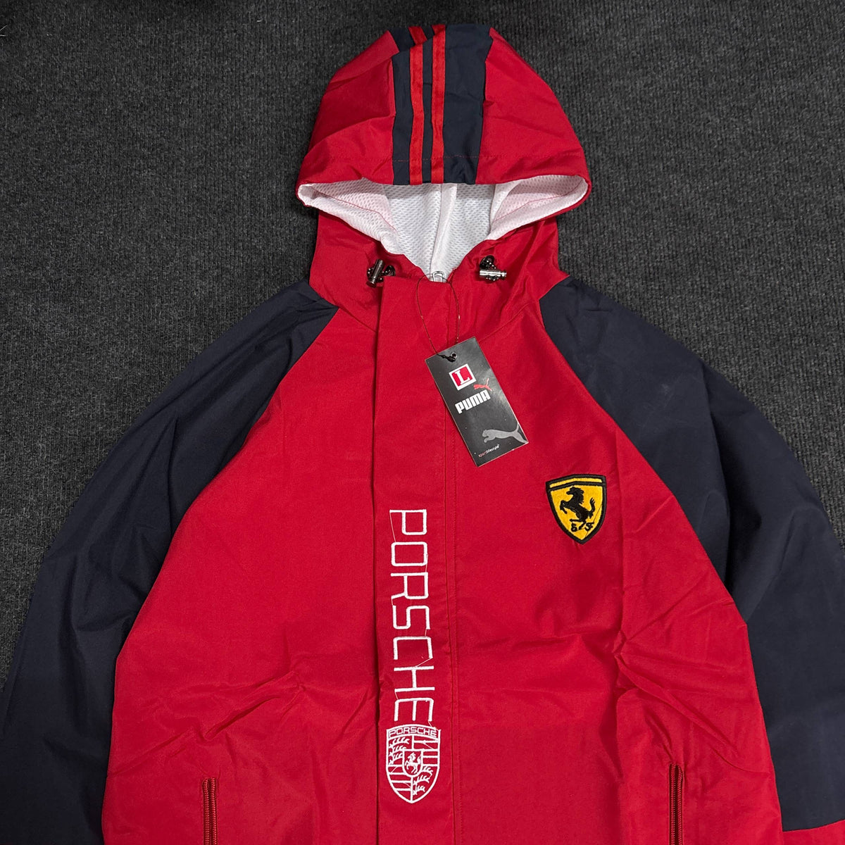 PORSCHE RED HOODED JACKET