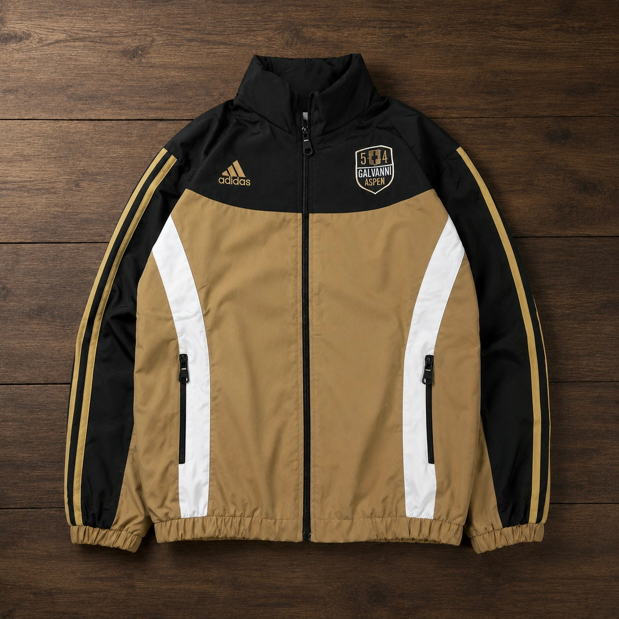 GREEN BEIGE RETRO JACKET