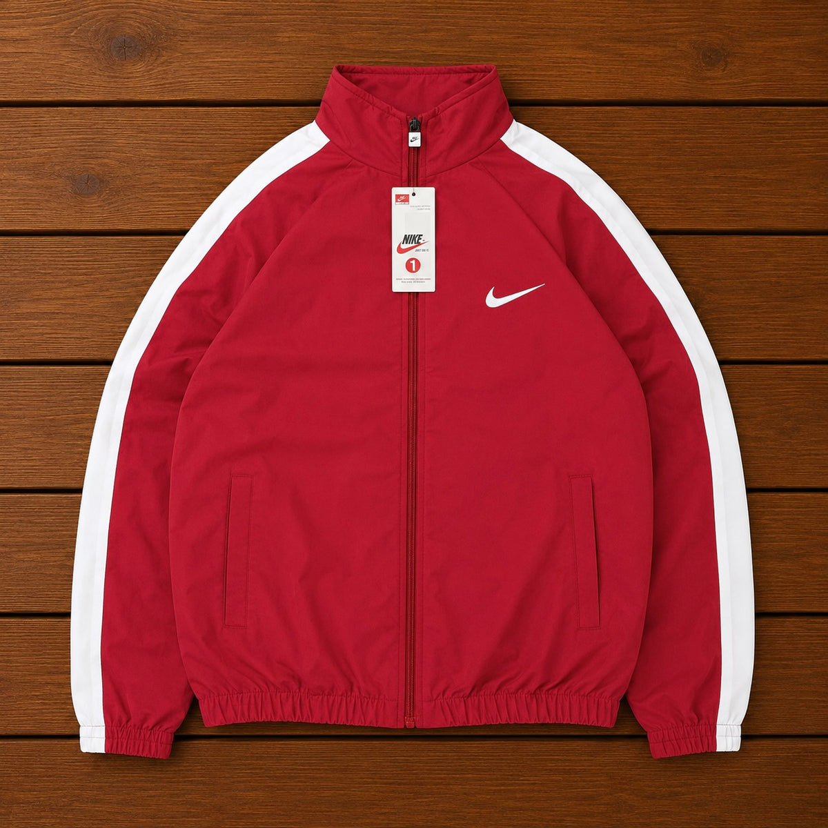 NIKE RED WHITE JACKET