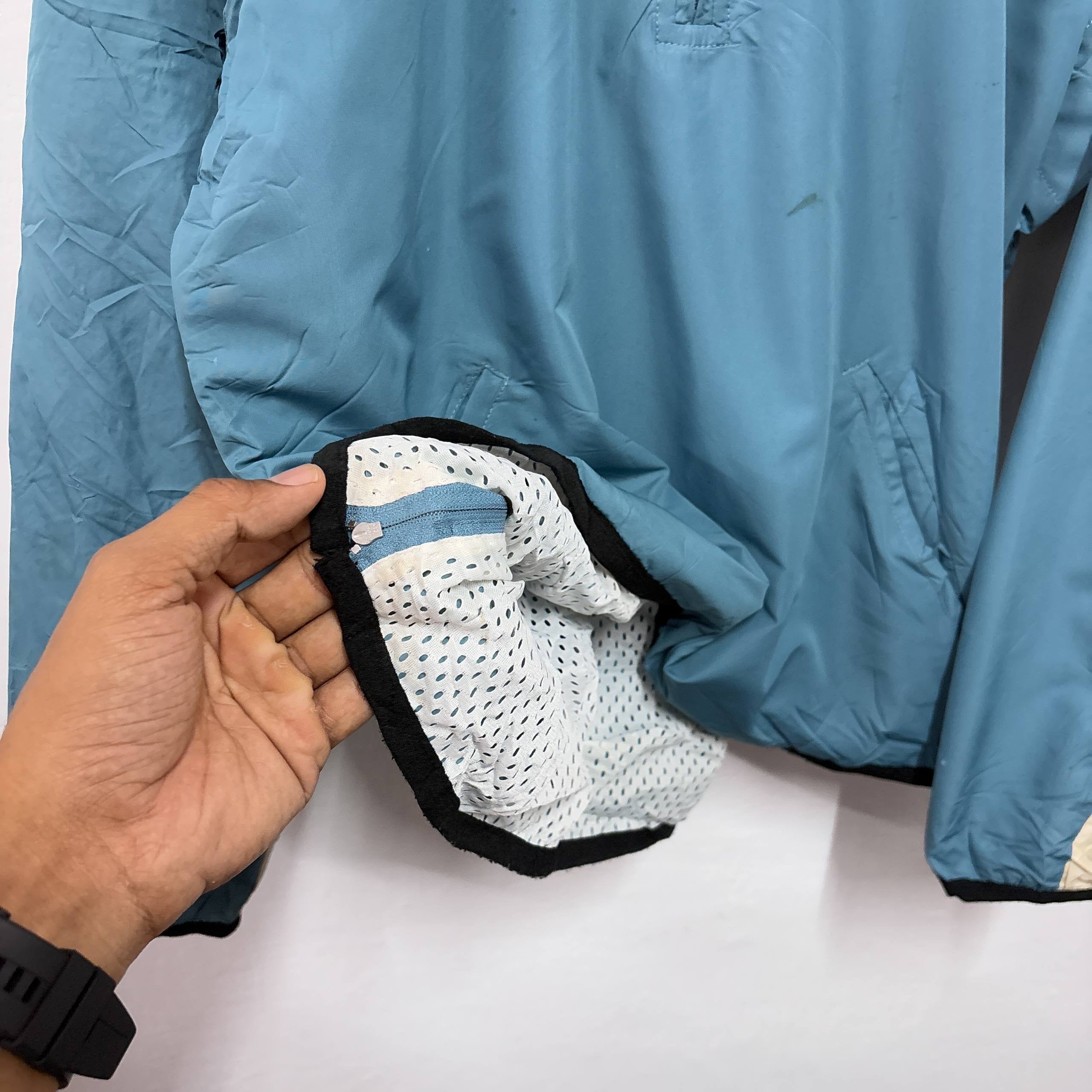 NIKE BLUE HALF ZIPPER