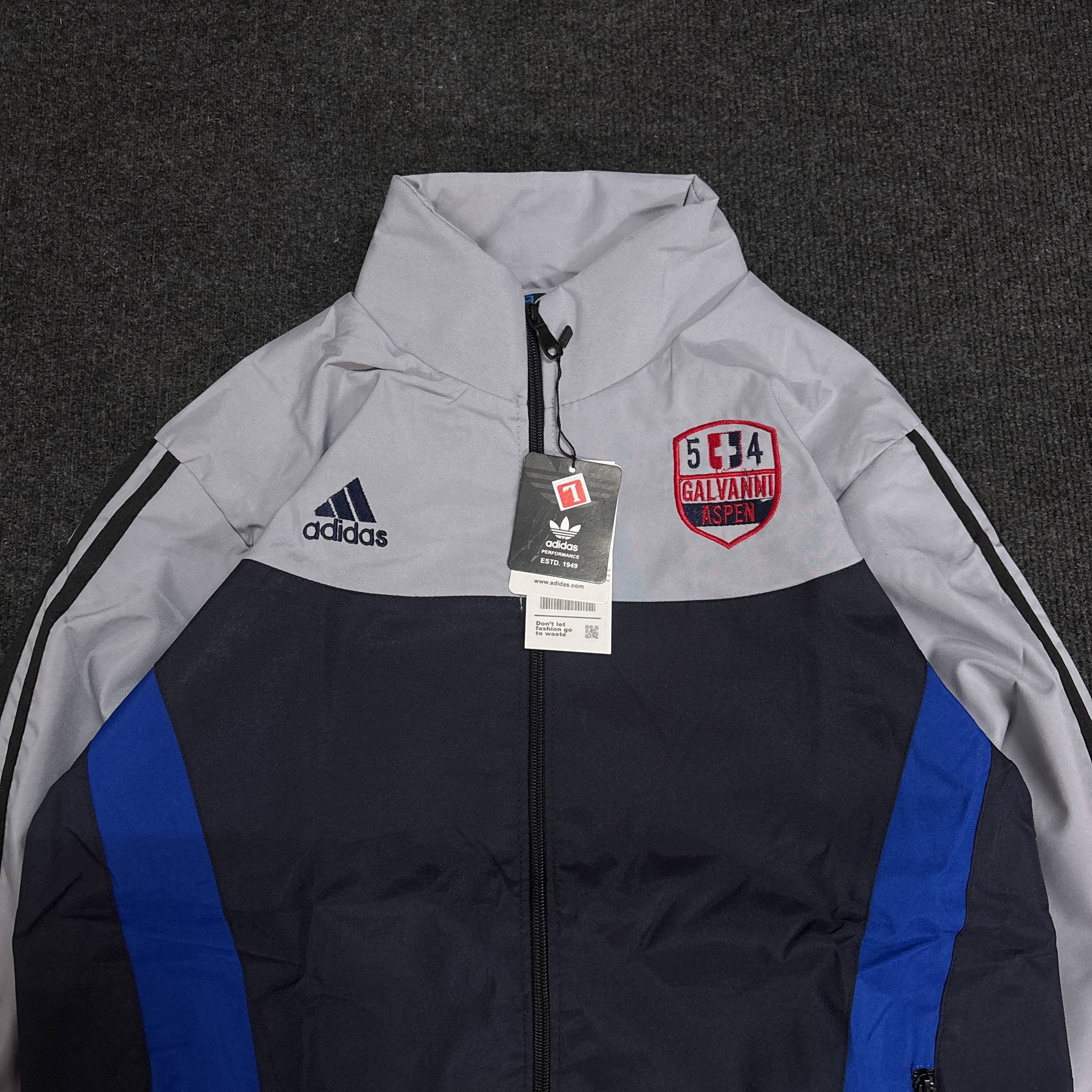 GREY BLUE RETRO JACKET