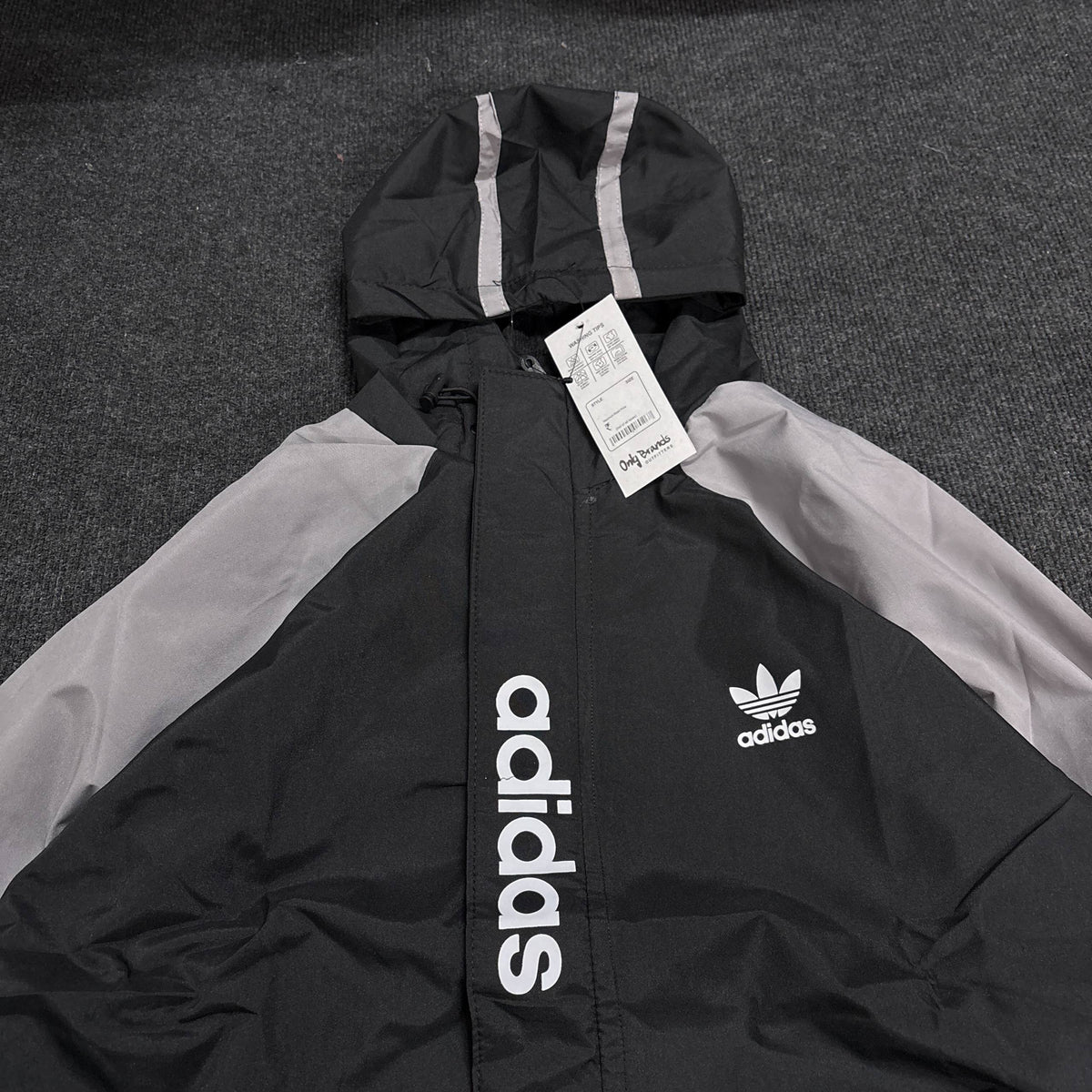 BLACK HOODED JACKET