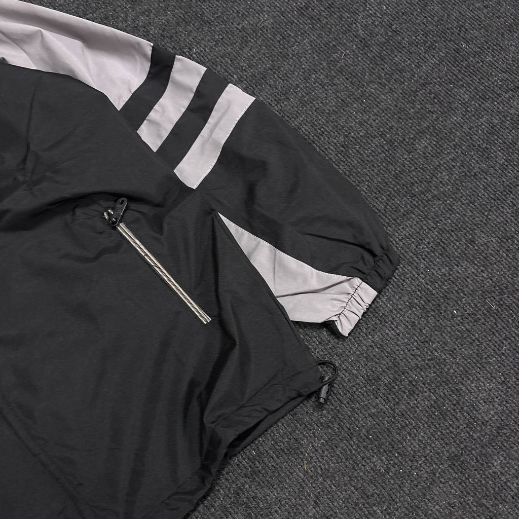 BLACK HOODED JACKET