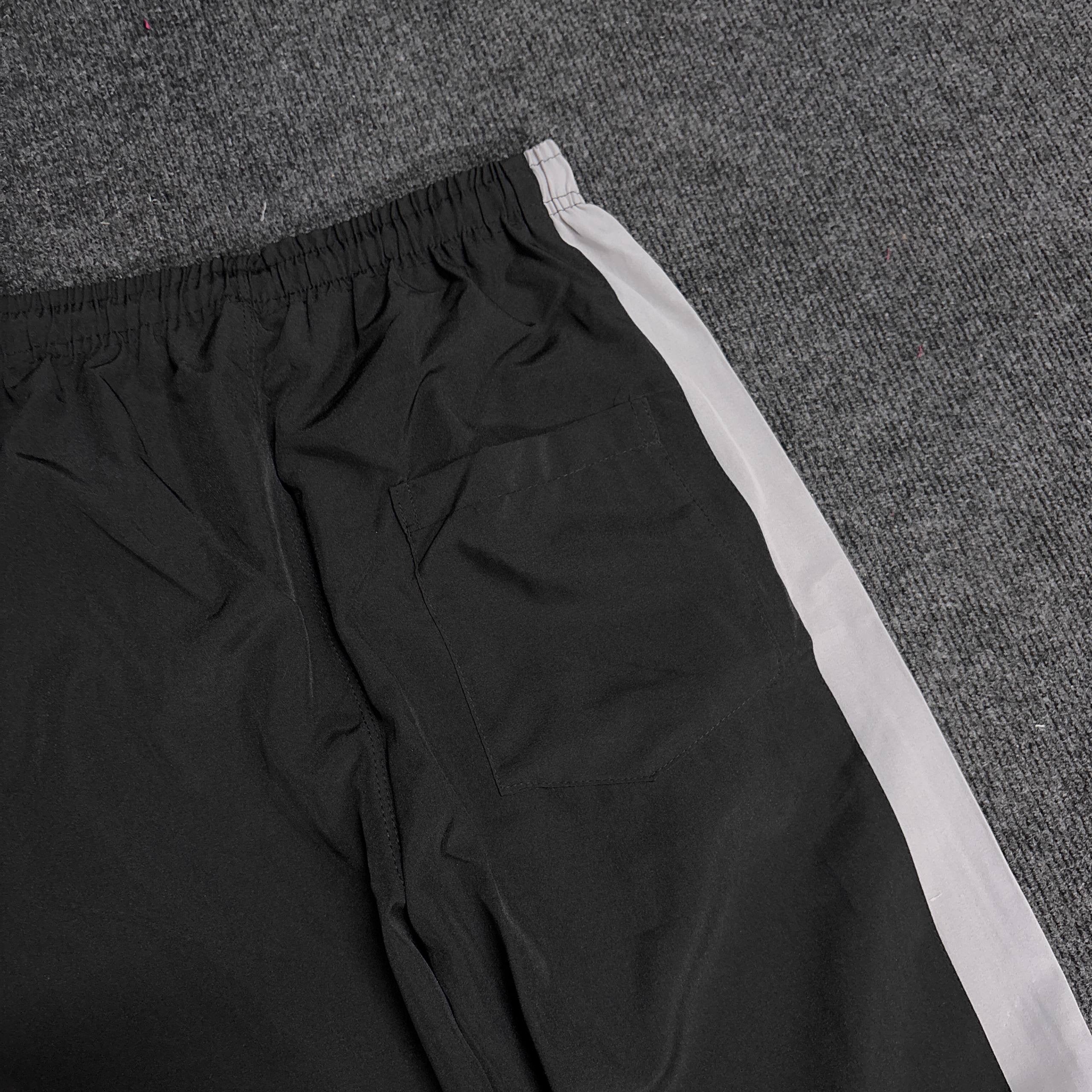 BLACK CONVERTIBLE TRACK PANT