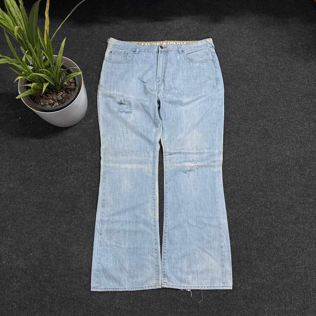 Blue plain denim