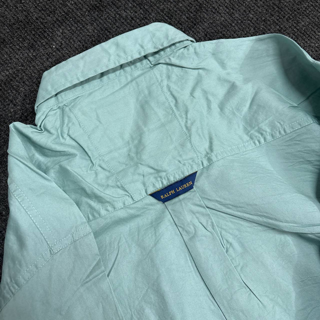 GREEN PLAIN OXFORD SHIRT