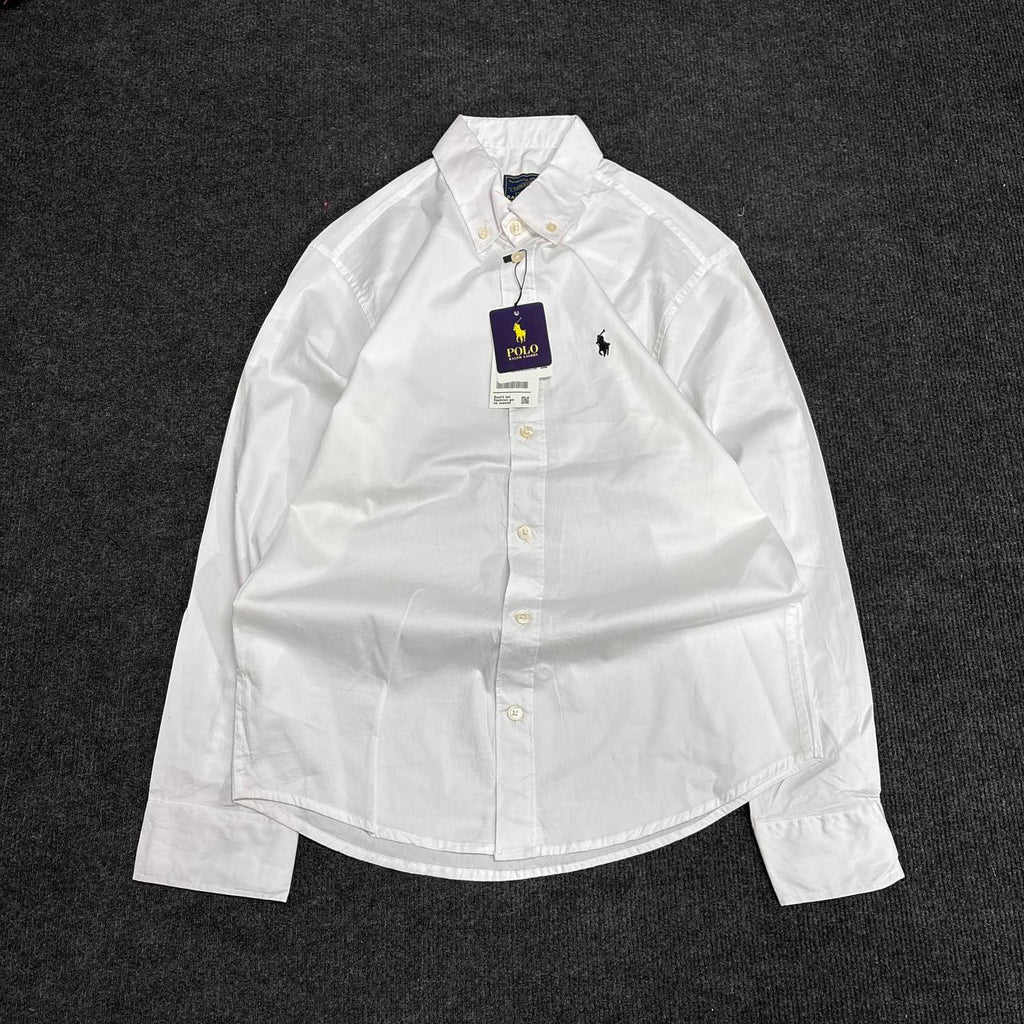 WHITE PLAIN OXFORD SHIRT