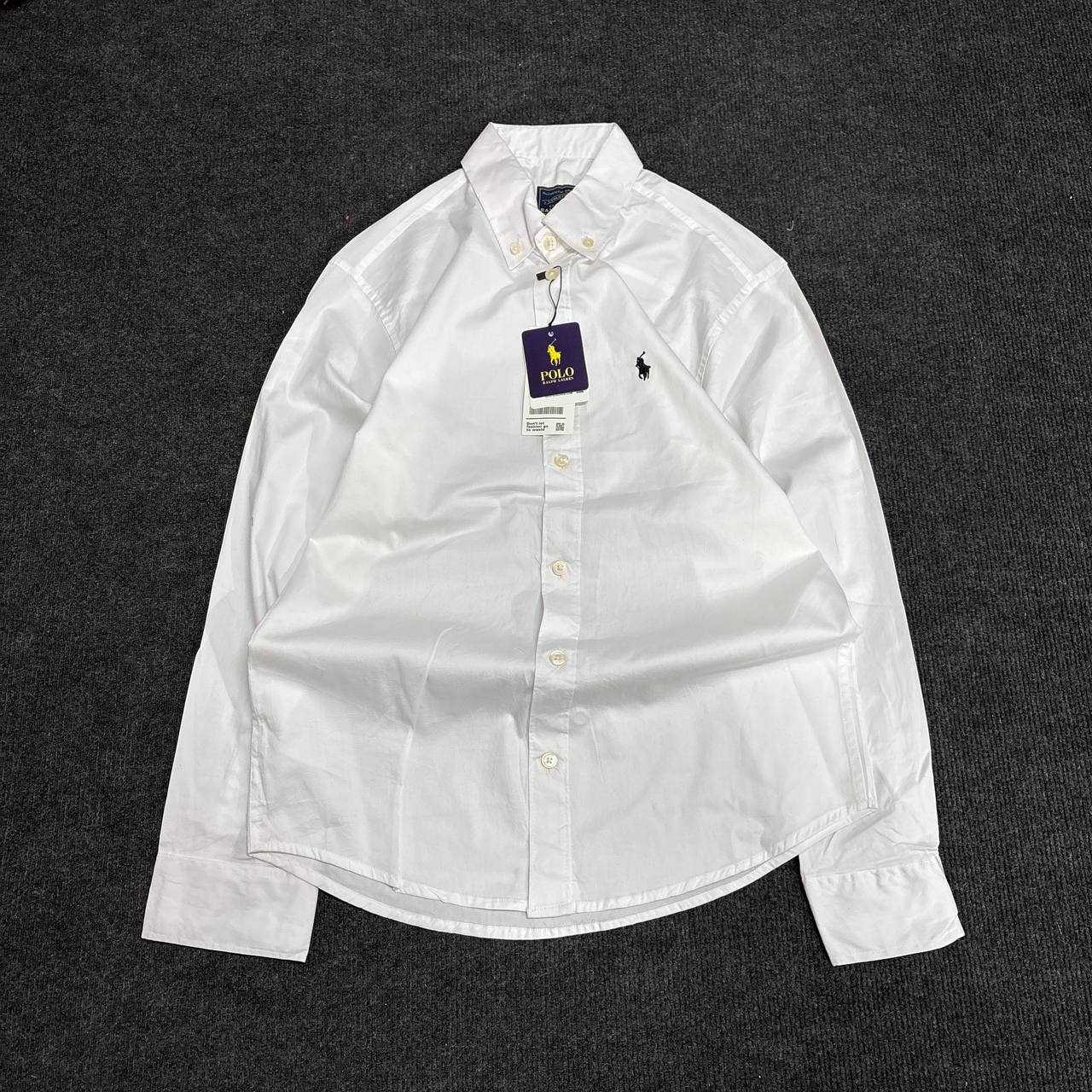 WHITE PLAIN OXFORD SHIRT