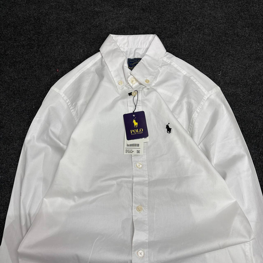 WHITE PLAIN OXFORD SHIRT